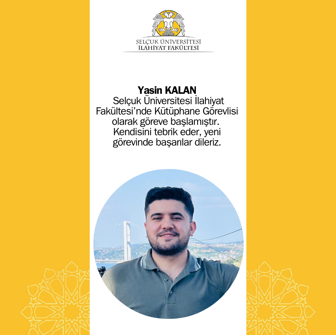 Kütüphane Görevlimiz Yasin Kalan Görevine Başladı
